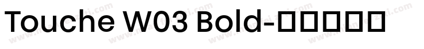 Touche W03 Bold字体转换